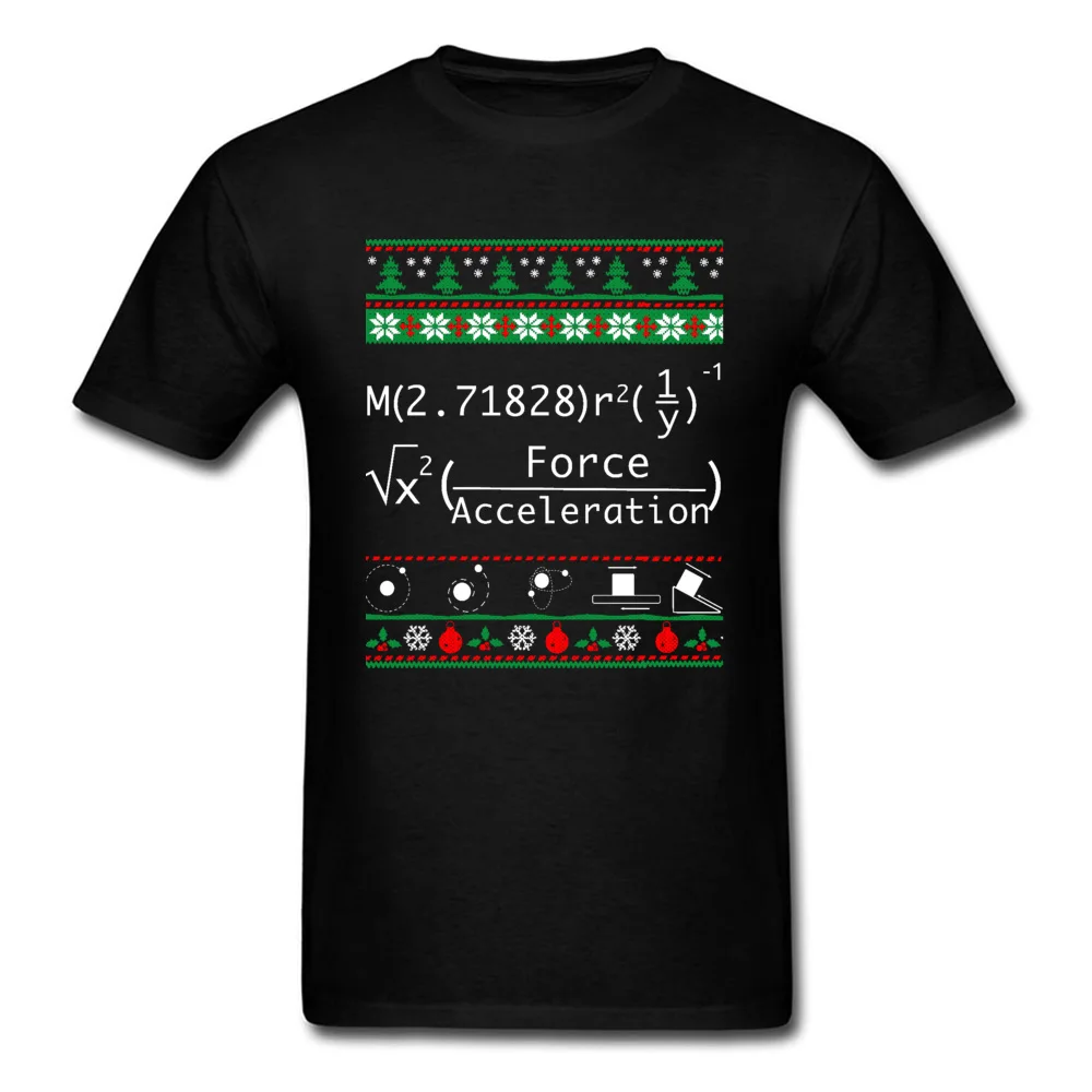 Physics Math The Big Bang Theory Ugly Christmas Sweater T Shirt. New 100% Cotton Short Sleeve O-Neck T-shirt Casual Mens Top
