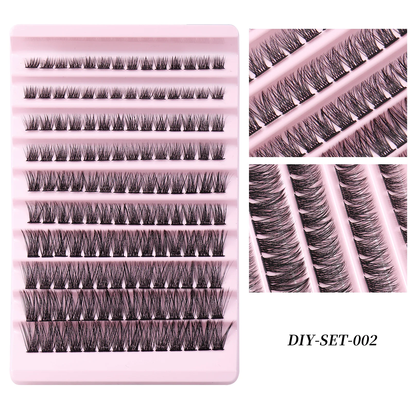 140 Clusters Segmented Eyelashes Extensions D Curl 14mm Natural Fake Lashes LASH DIY Soft Wispy Volume Fans Individual Eyelash