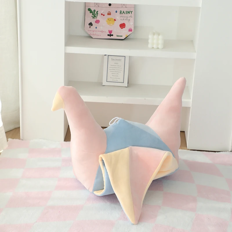 Soft Colour Folded-paper Crane Stuffed Origami Crane Folding 