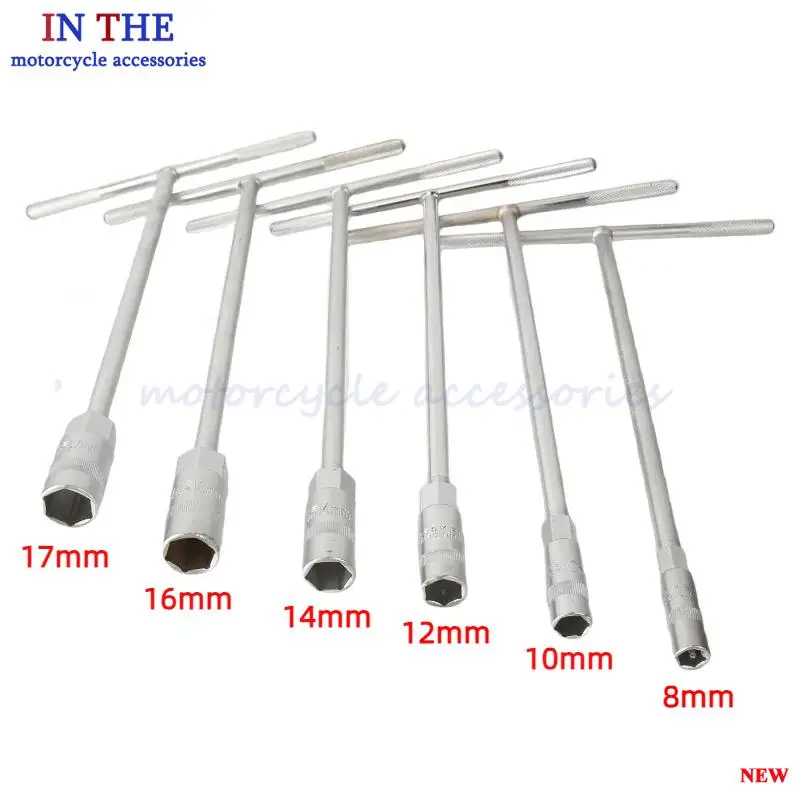 General motorcycle and electric vehicle mechanical equipment maintenance tool T-shaped hexagonal socket wrench