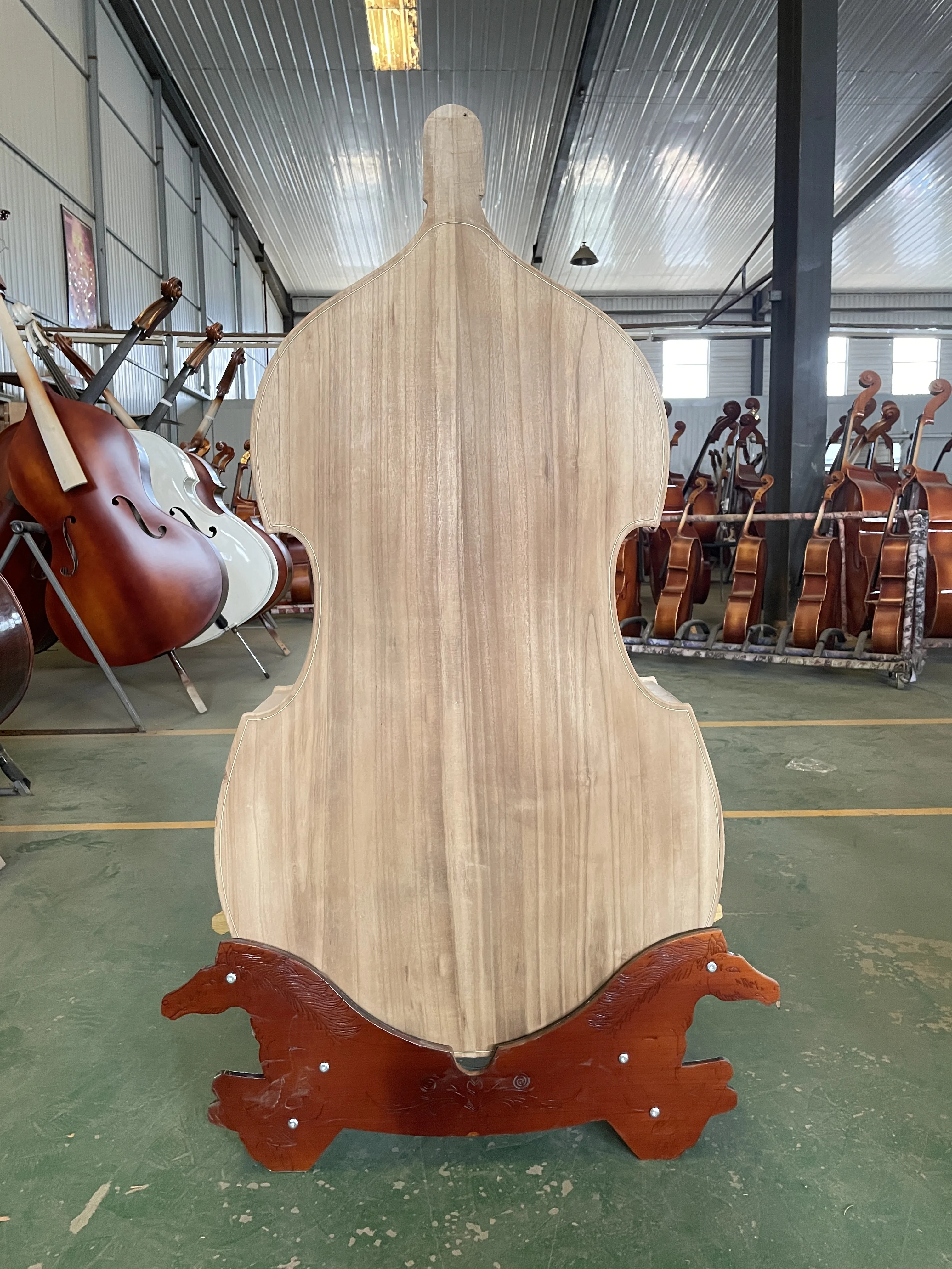 Handmade Solid Wood Bass Back Flame Maple, Bigger Bass, Bigger, 3/4