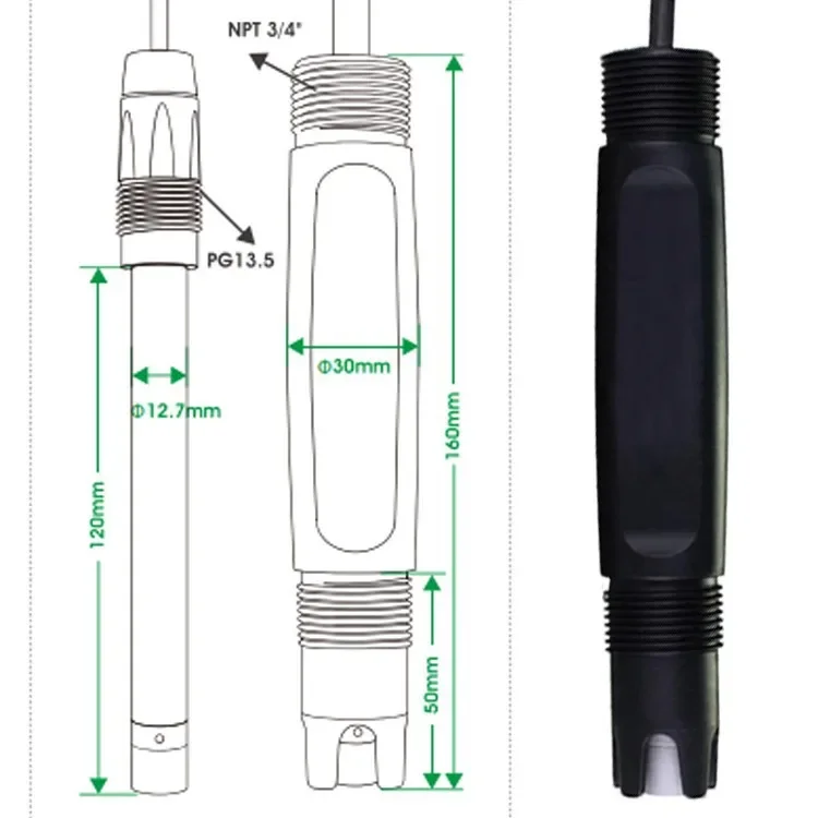 Water Quality Marine Aquaculture Nitrite Fluorine Chloride Ion Sensor Nitrate Sensor Electrode Probe Detector