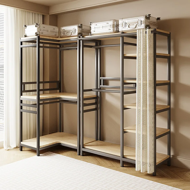 

Corner coat rack, floor, bedroom, household hanger, rental room wardrobe storage
