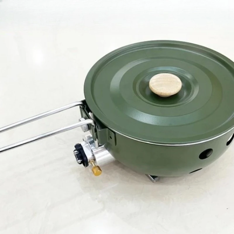 Outdoor integrated stove pot convenient for travel Camping pot Portable pot Camping equipment Kitchenware Travel supplies