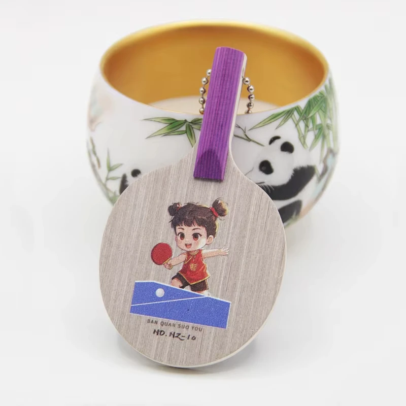Mini-Tischtennisschläger, Souvenir-Sammlung, Display, kleiner Schläger mit Pingpong-Finish für Kinder, Schläger mit Signature Interest – Detail 26