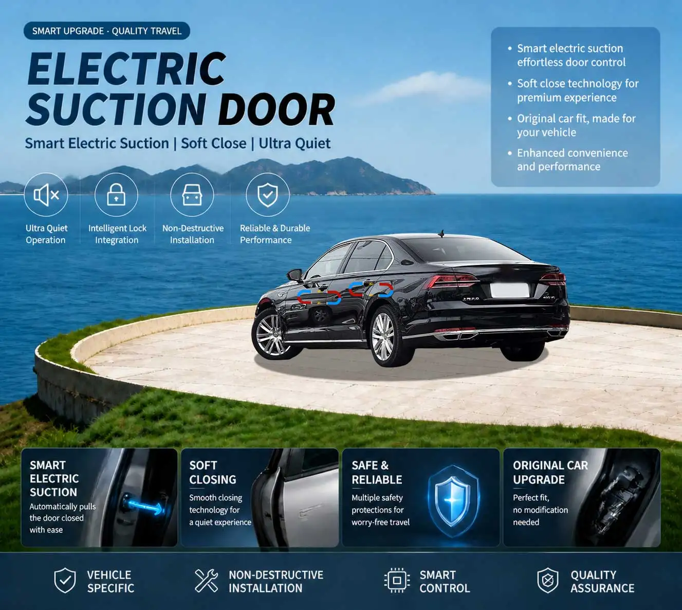 

Car Specific Car Modification Auto Suction Soft Close Door Modification Parts & Accessories For Volkswagen Phideon 3E 2016-2021