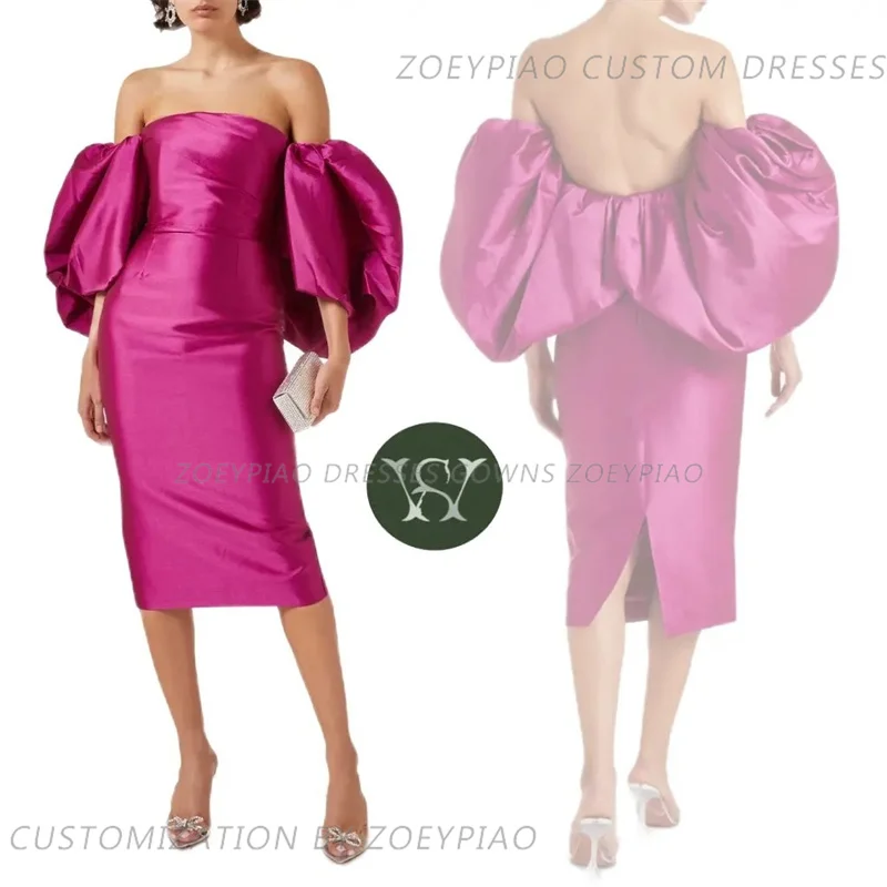 Po-Robe de Rhlongue en satin, tenue de cocktail, sans bretelles, manches cape, pour occasions formelles