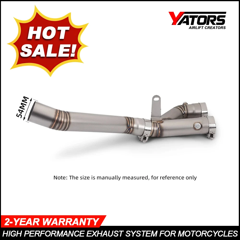 Motorcycle FOR YZF R1 MT-10 MT10 FZ-10 Escape System Front Exhaust In-Second Exhaust Stainless Steel 2015-2025