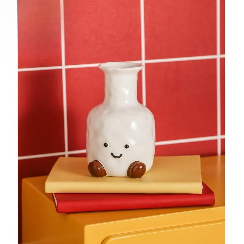 

vase home living room desktop creative decoration ornament dried flower arrangement flower hydroponic ceramic flower ware