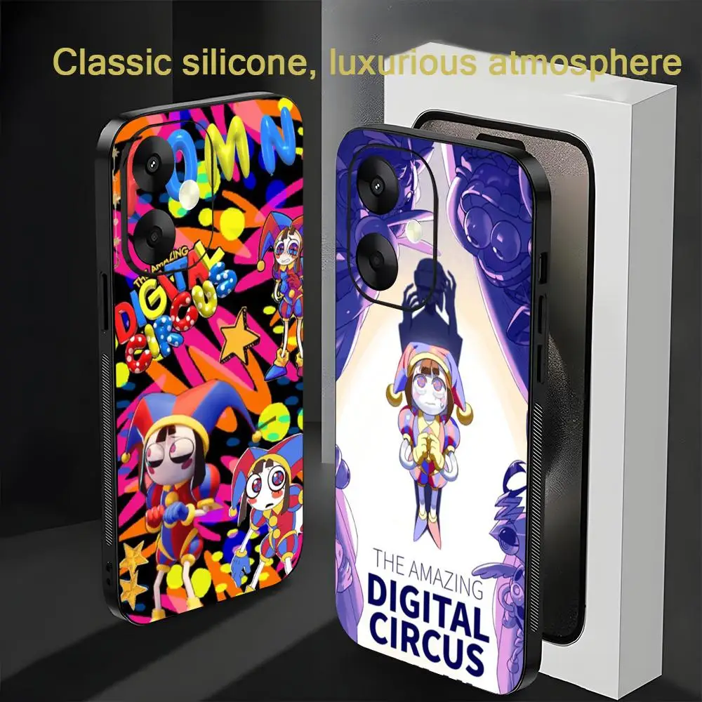 D-Digital Joker CircuS Phone Case For Xiaomi Redmi Note 13,12,11, 10 Pro Plus S,  5G, 12S, Luxury Soft Black Phone Cover