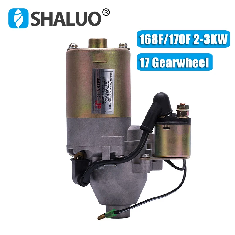 

QDJ113 12V 0.25KW Gasoline Engine Electric Motor Starter apply 5.5hp 168F 170F Diesel Engine Starter Motor Scooter Kit Parts