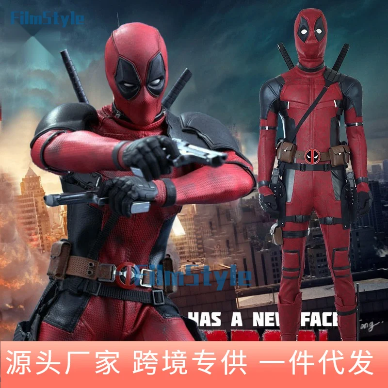 Deadpool Wolverine 3 Cosplay Costumes Superhero Jumpsuits With Mask Rich Accessories Outfit Halloween Party Neutral Bodysuits