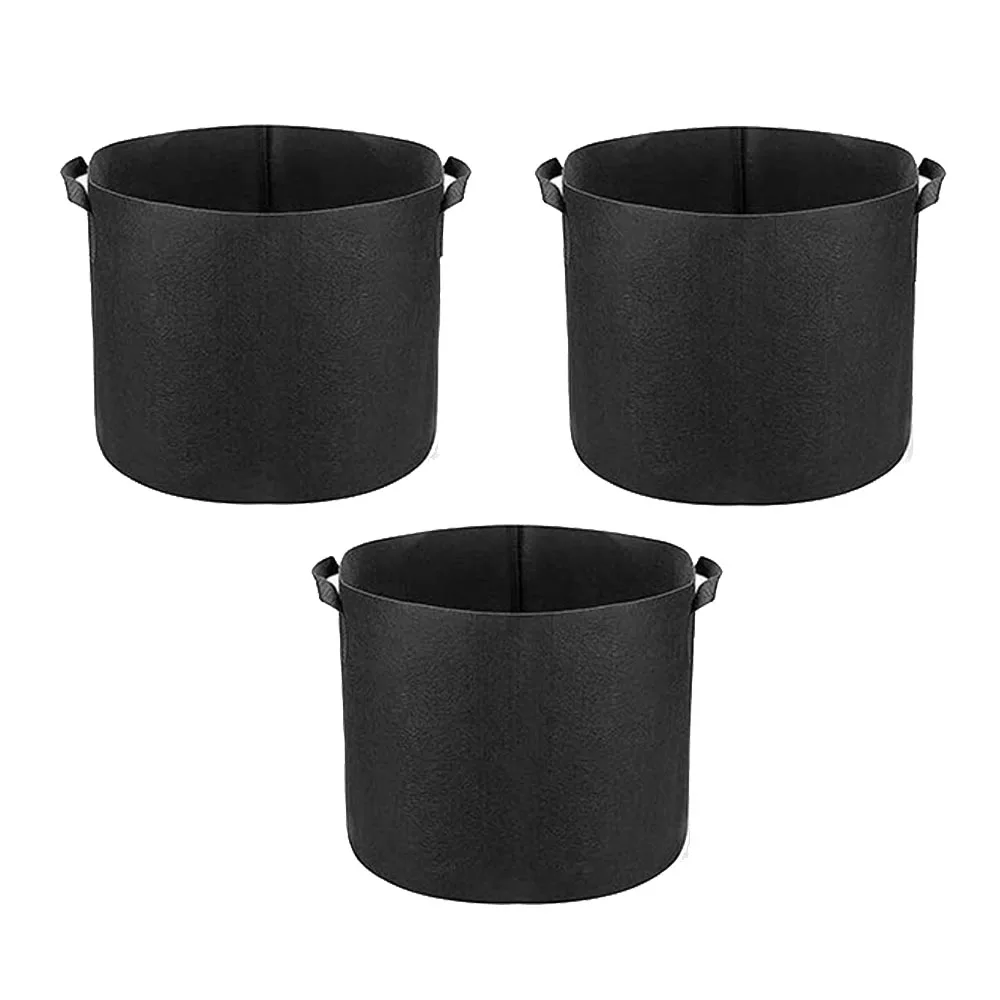 

3 Pack 5 Gallon Grow Bags,Plants Pots with Handles,Indoor & Outdoor Grow Containers for Plants,Vegetables and Fruits