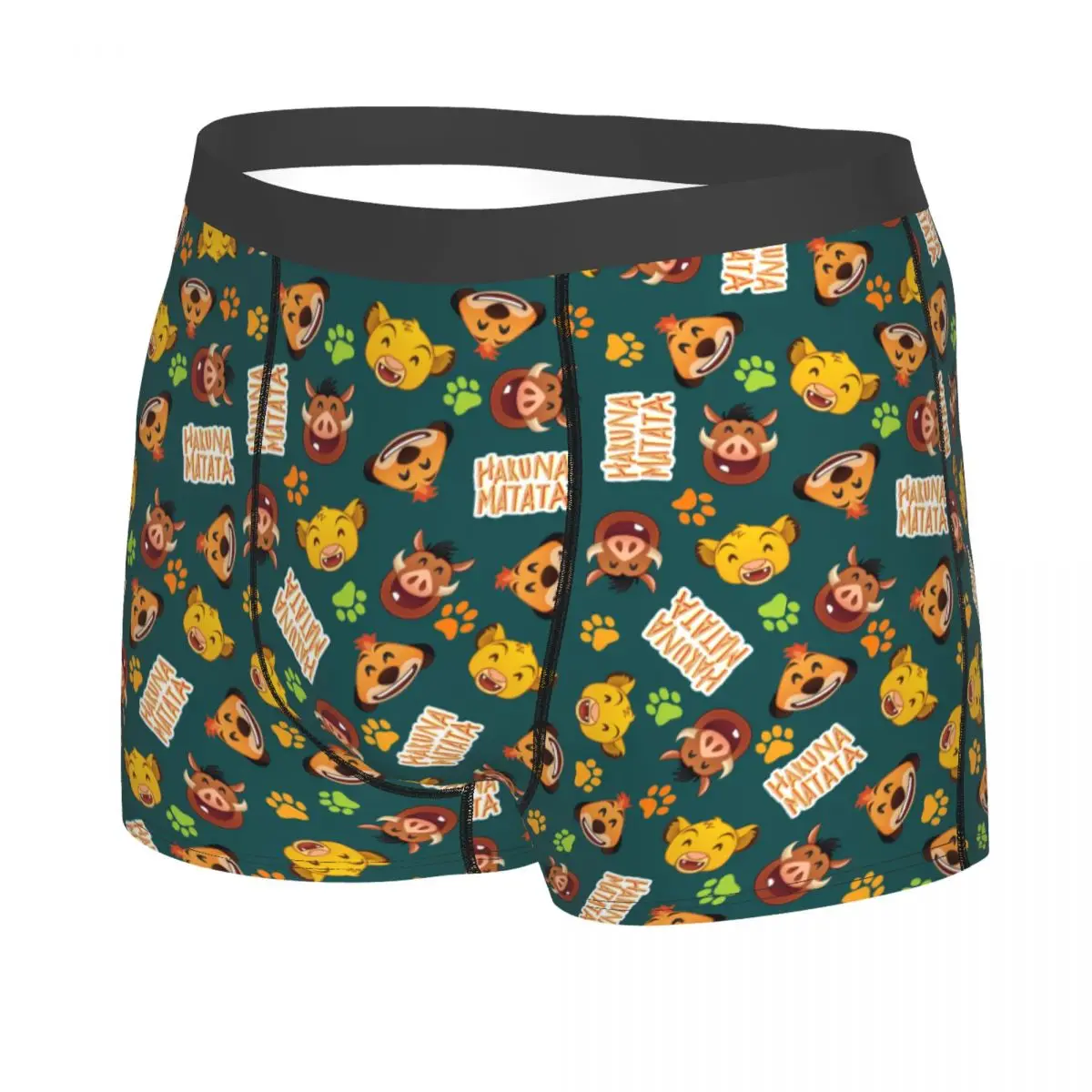 Custom King Lion Hakuna Matata Boxer Shorts For Men 3D Print Cartoon Movie Pattern Underwear Panties Brief Breathable Underpants