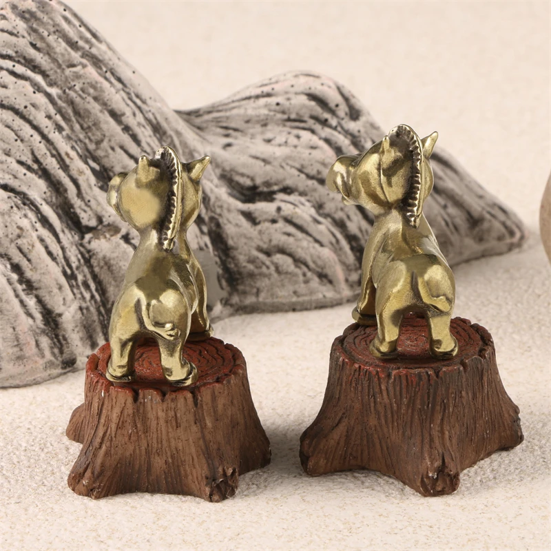 Vintage Farm Animals Cute Pony Miniature Figurines Cartoon Home Decor Zodiac Horse Small Ornament Vintage Tea Pets Crafts image 2