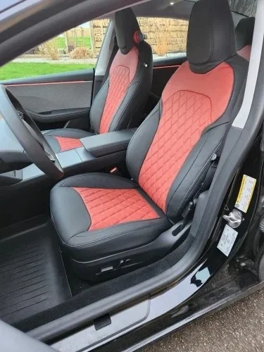 Custom Fit Car Seat Cover Accessories for 2019-2026 Model Y or 2020-2026 Tesla Model 3 Full Covered Protective Original Seat