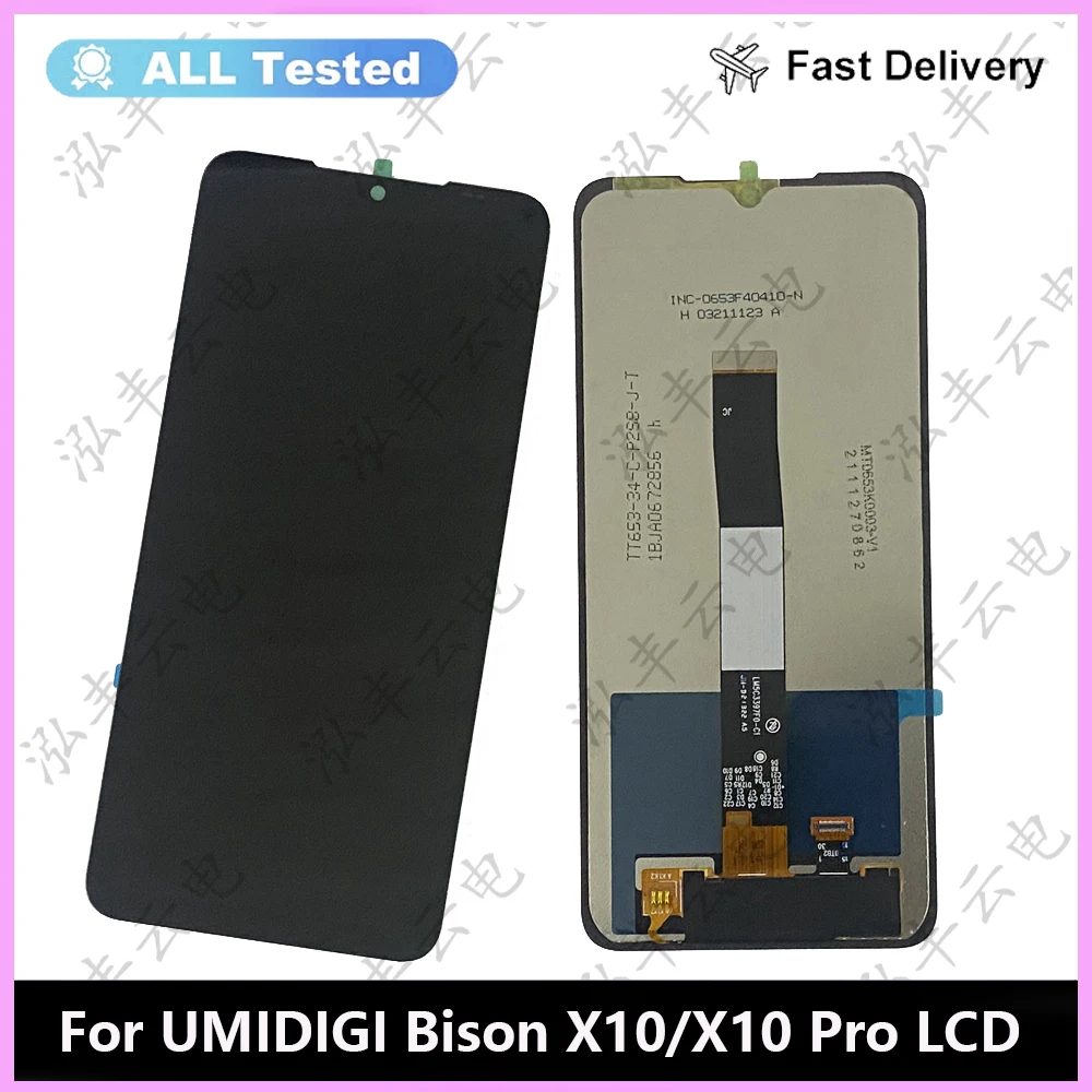 

6.53" Original For UMIDIGI Bison X10 LCD Display + Touch Screen Replacement Tested Well For Umidigi Bison X10 Pro LCD Sensor