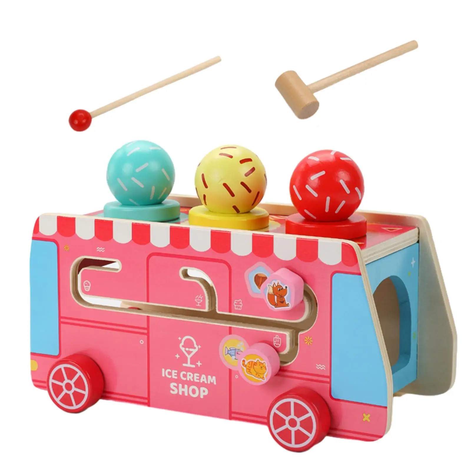 

Игрушка-сортировка в форме игрушки, многофункциональная тележка для мороженого для детей, мальчиков и девочек