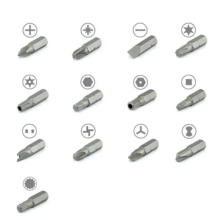 Jeu d'embouts de tournevis en acier CR-V au chrome vanadium, clé hexagonale Phillips, fente Leic-Wing, kit d'outils à main de réparation de voiture, sécurité, 100 pièces/ensemble