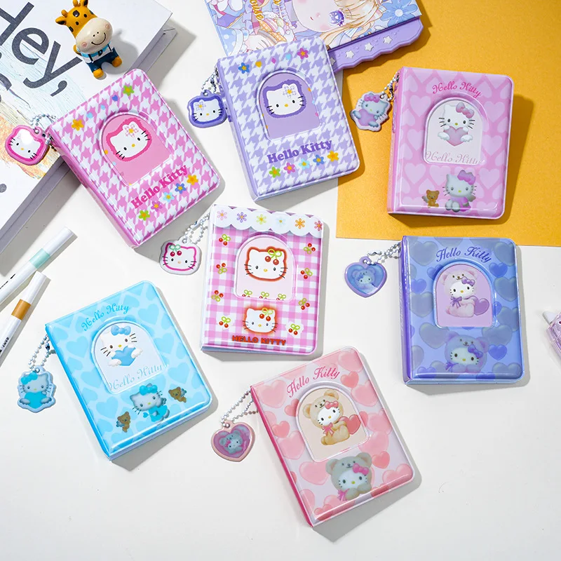 

sanrio plaid flower cute kuromi hello kitty 3-inch single-grid photo album star chasing idol small card storage 36 card size