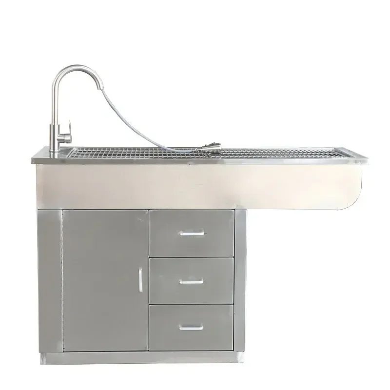 

Stainless Steel Veterinary Surgical Table for Dog Cat Bird Diagnostics for Pet Hospitals Bathrooms Wood Veterinary Equipment
