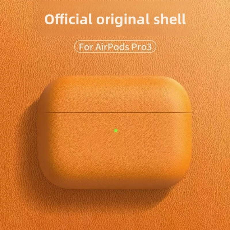 

Новинка 2023 года, чехол для наушников Airpodspro3, изготовленный из натуральной кожи, чехол для наушников Airpodspro 2, все включено 4-го поколения
