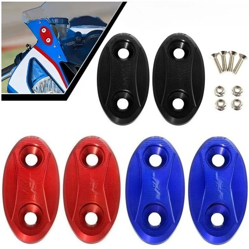 

For BMW S1000RR S1000 RR 2009-2018 For Yamaha YZF R1 YZFR1 Motorcycle Mirror Hole Cover Windscreen Driven Mirror Eliminators Cap