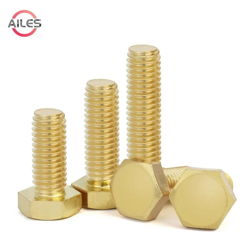 

Pure Copper Hex Head Cap Bolts M3 M4 M5 M6 M8 M10 Hex Bolts