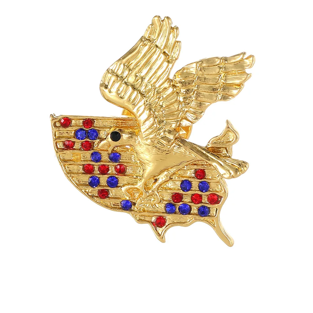 Vintage Gentleman Eagle Brooch Creative Animal Eagle Pin Clothes Bags Decorations Personalized Pins Accessories