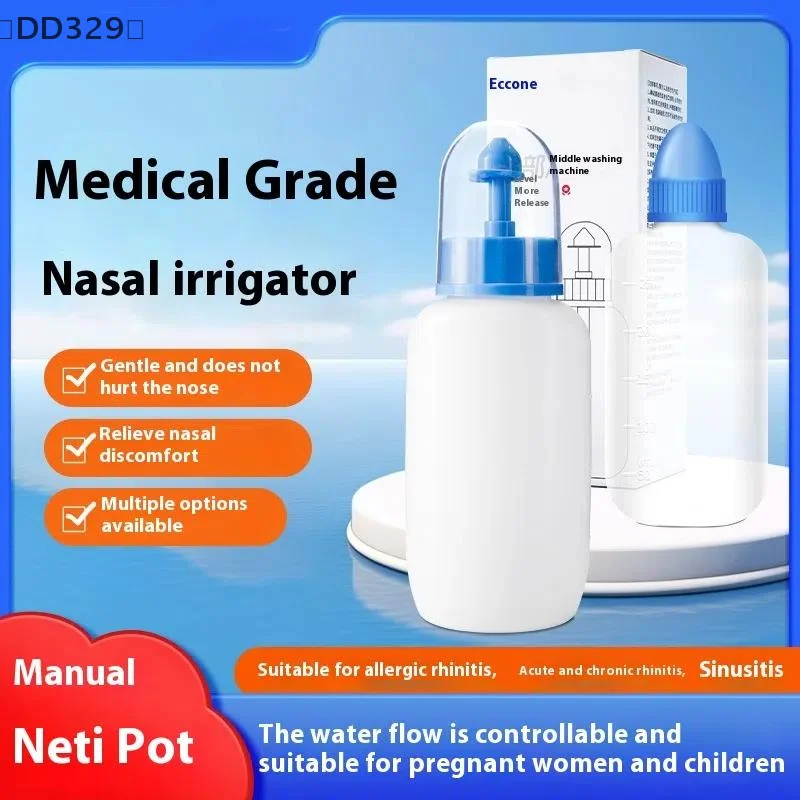 〔DD329〕240/250ml Nose Wash Cleaner Nasal Irrigator Rinse Bottle Nose Protector Avoid Allergic Rhinitis Sinusitis Neti Pot