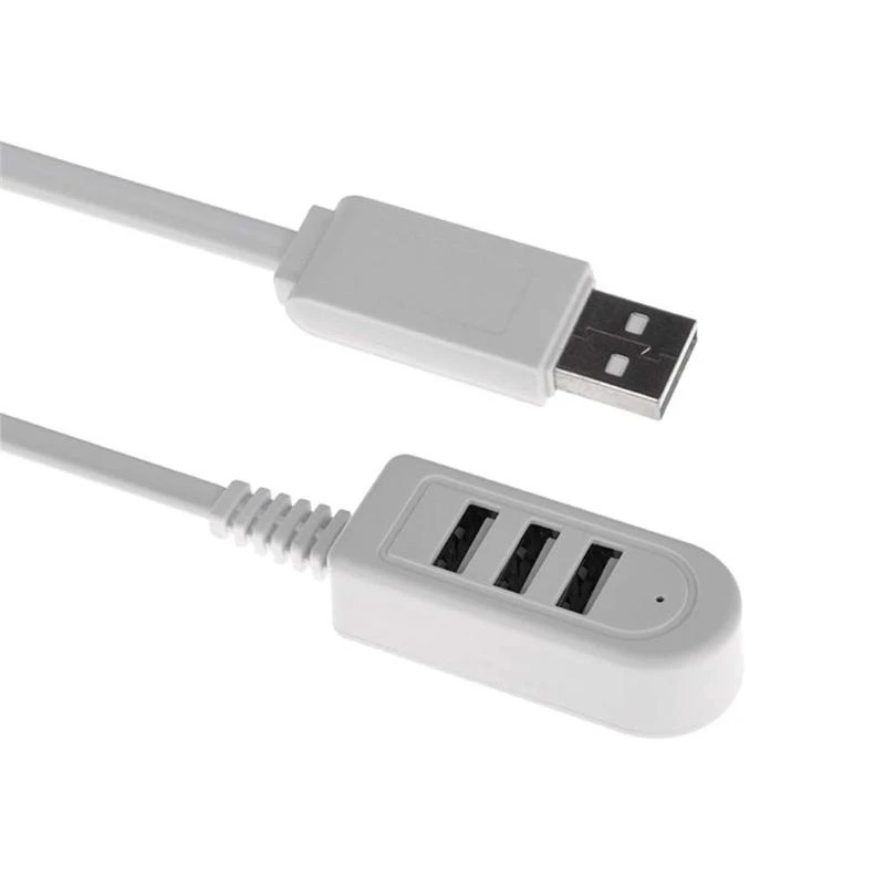 3-port USB 2.0 Hub Portable Compact for PC Laptop Notebook Desktop