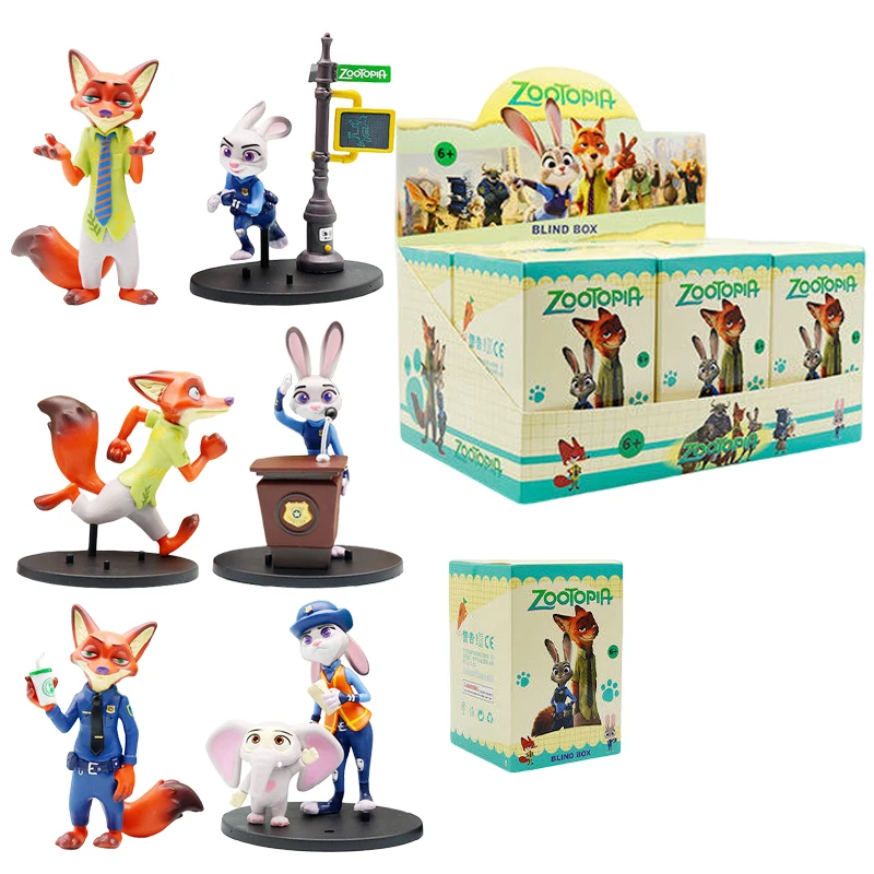 

Новейший набор фигурок из мультфильма «Зверополис 2»: Джуди Раббит и Ник Фокс, случайный набор, аксессуары, украшение для автомобиля, подарки