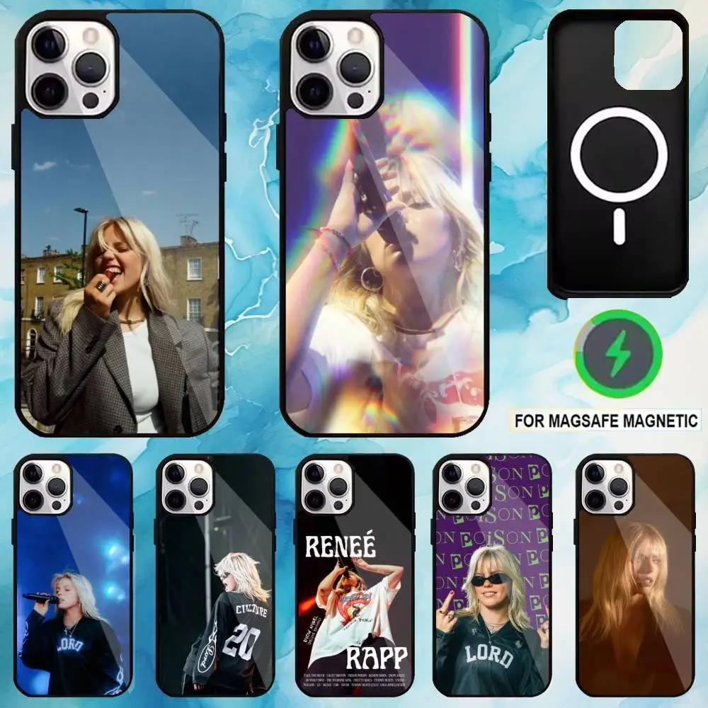 

Singer R-Renee R-Rapp Phone Case For iPhone17,16,15,14,13,12,11 Plus,Pro Max Magnetic For Magsafe Wireless Charging