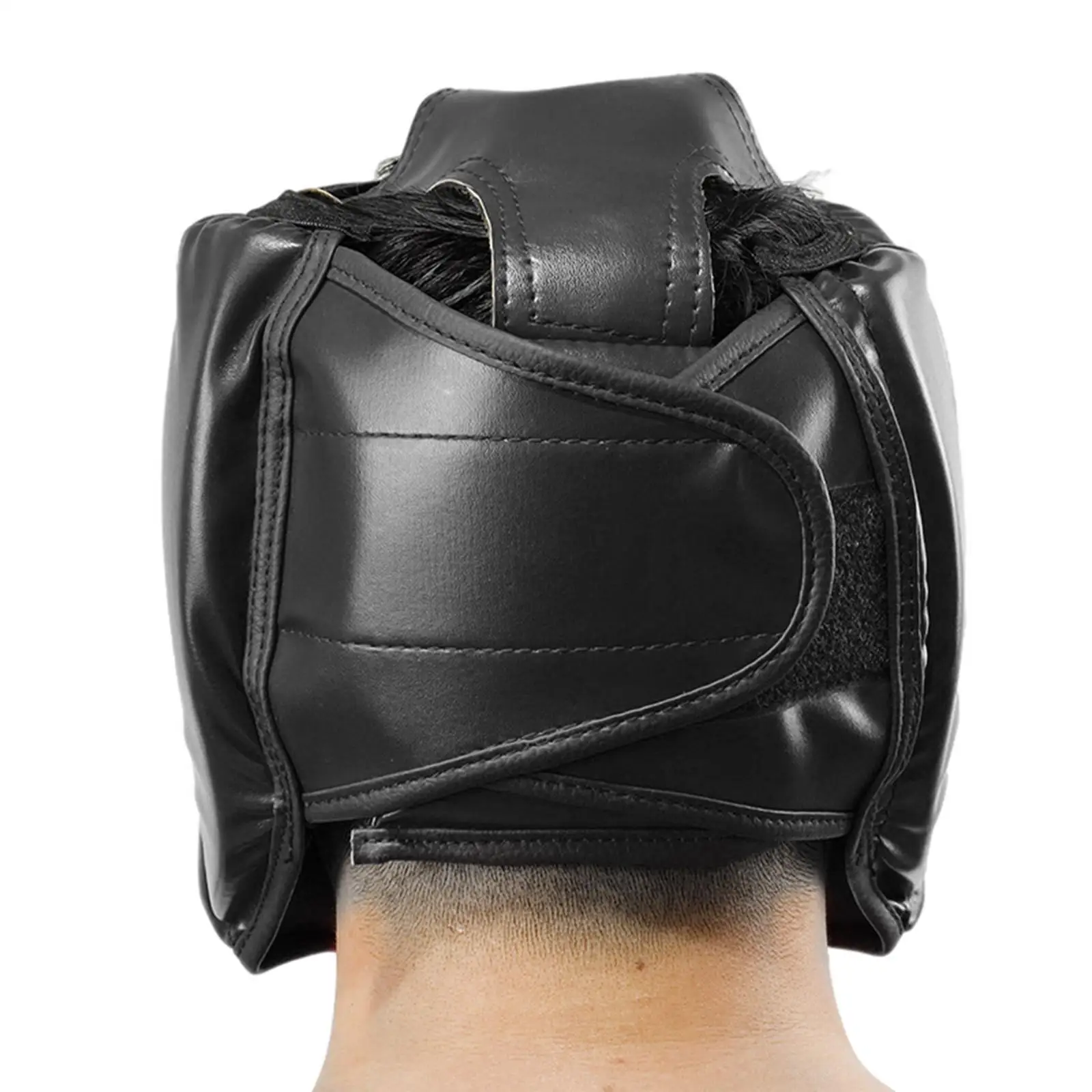 Head Guard Boxing Sparring Head Protector 50 to 58CM Boxing Helmet Leather Karate Thai Sanda Kids Helmet Head Guard