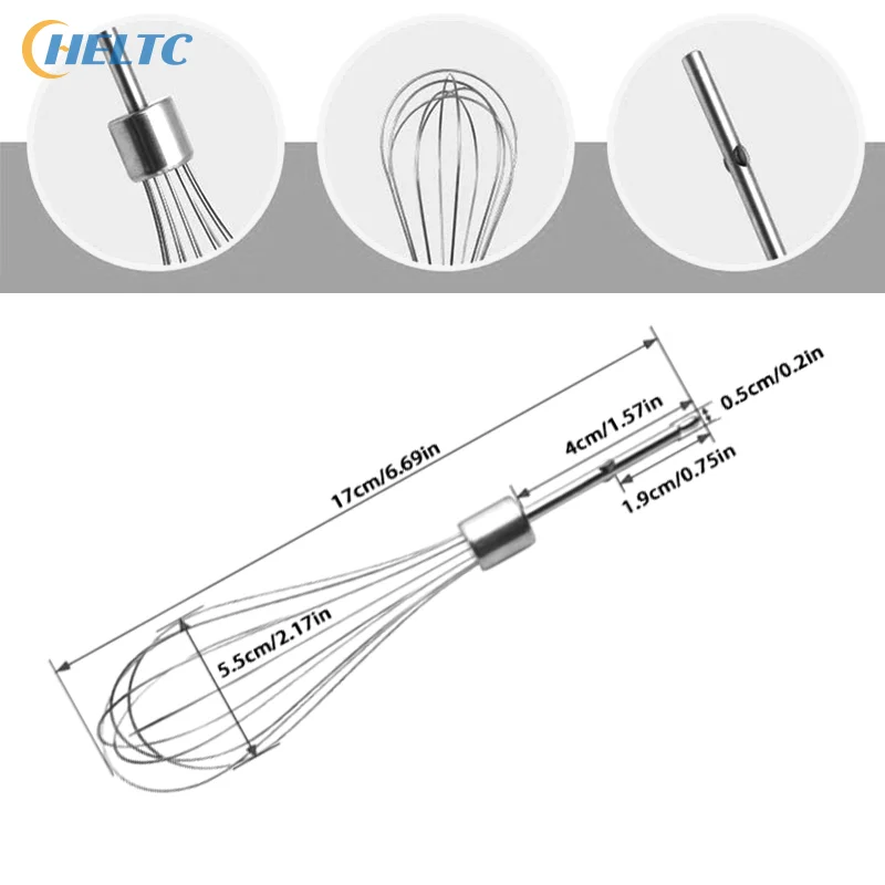 1PC New Silver Stainless Steel Egg Beater 12 Wire Eggs Frother Handmade Dessert Supplies For Blending Whisking Beating Stirring