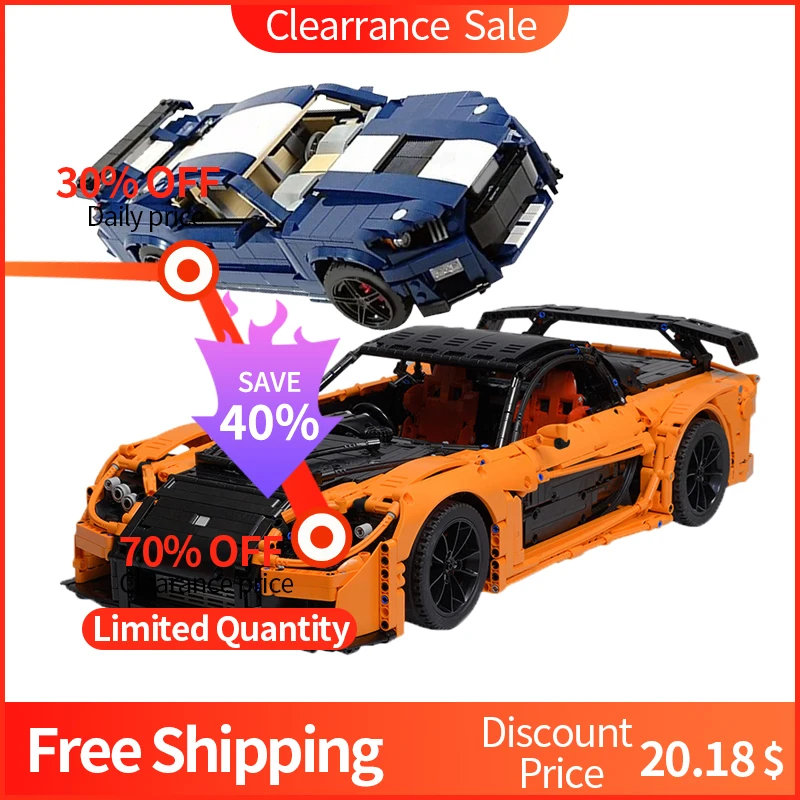 

MOC High-tech Racing Car Speed Sportcar Supercar Racing Car Building Blocks Vehicle Truck Bricks Model Toys Kids Gift