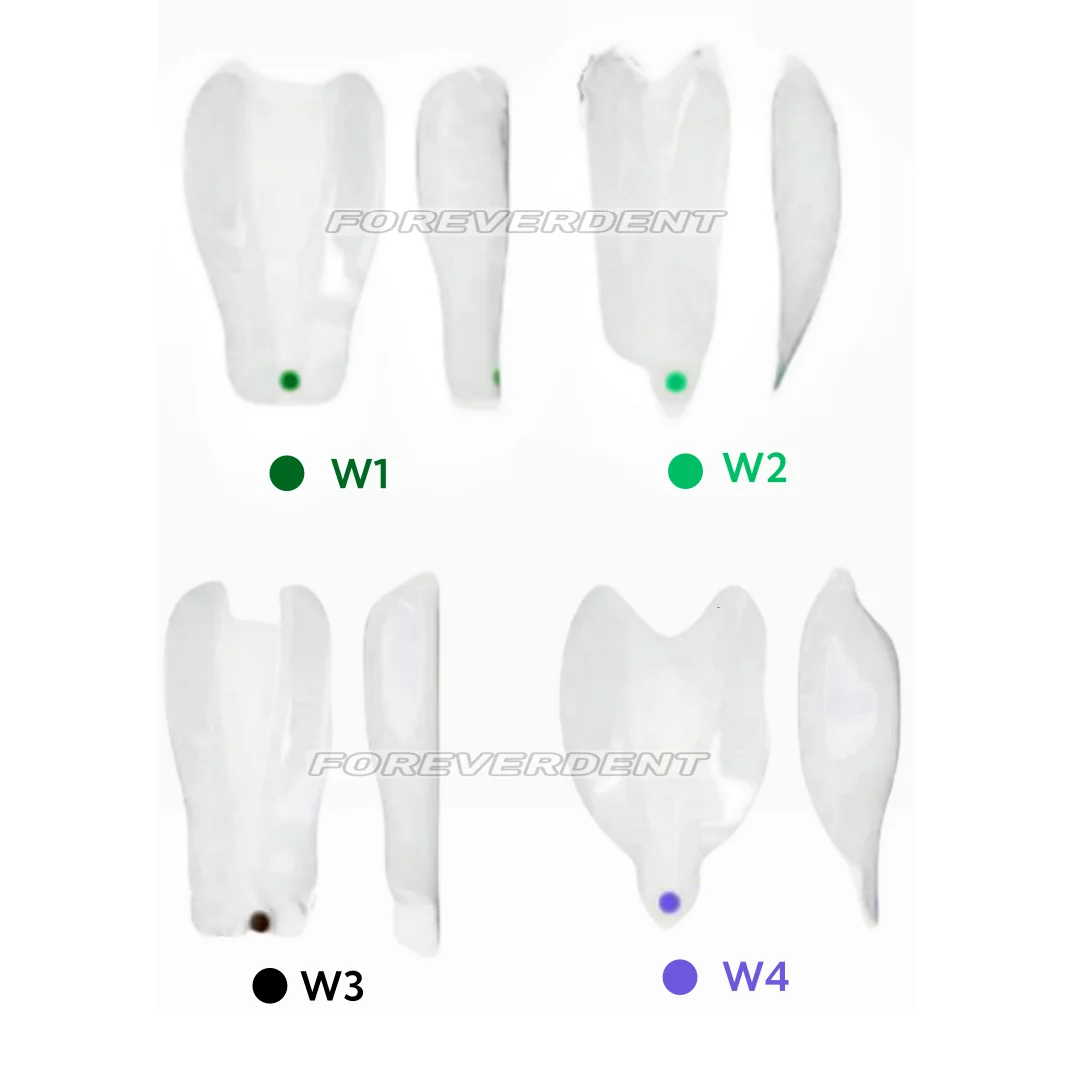 Dental Widening Anterior Tranparent Clear Matrix BT Matrices Black Triangle Wedges Diastema Fits BioClear W1/W2/W3/W4