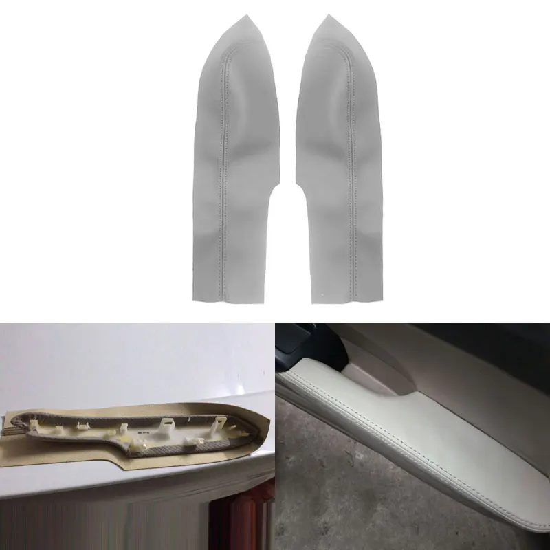 

Gray For Honda Civic 8th Gen Sedan 2006 2007 2008 2009 2010 2011 Front 2pcs Car Door Armrest Panel Microfiber Leather Cover Trim