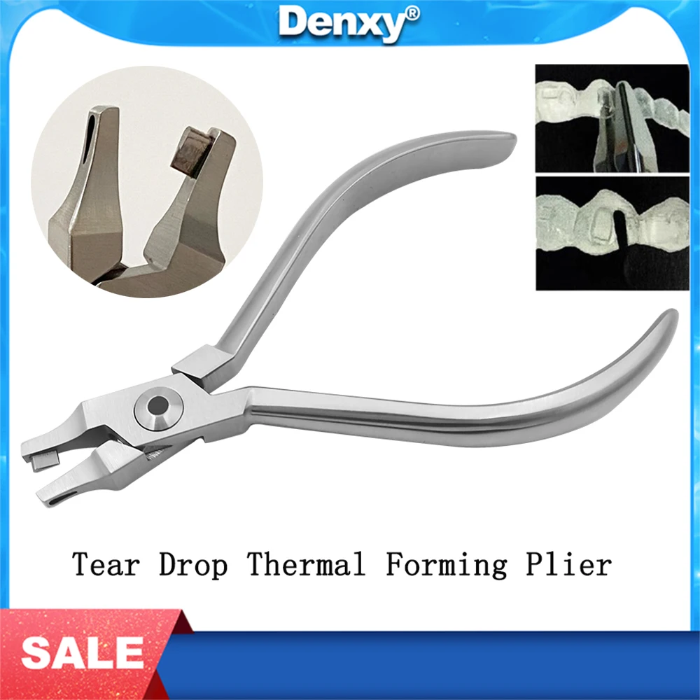 

DENXY Dental Orthodontic Aligner Pliers Tear Drop Thermal Forming Pliers Invisable Brace Pliers Invisalign Pliers High Quality