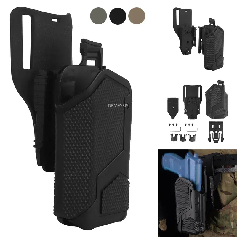 Universal Tactical Pistols Holster Quick Locking System Hunting Shooting Gun Holster X300U-A Light for Glock Sig Sauer Walther