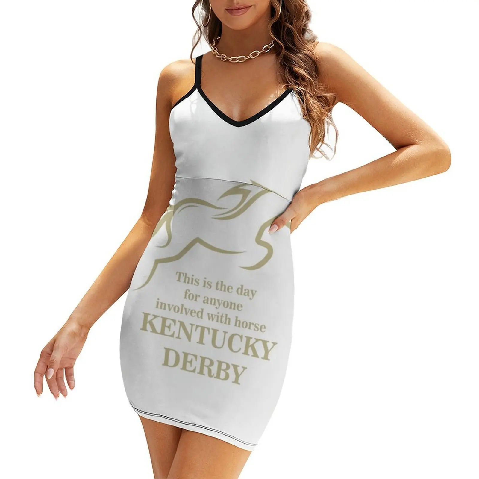 

This is the day for anyone involved with horse - Kentucky Derby Sling Dress womens clothing luxury dress