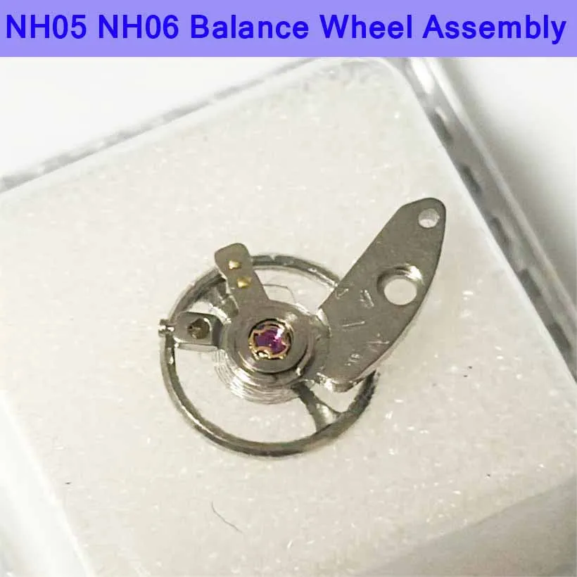 

Аксессуары для часов, подходящие для механических механизмов NH05 NH06, полный комплект балансировочного колеса, запчасти для ремонта механизма NH05