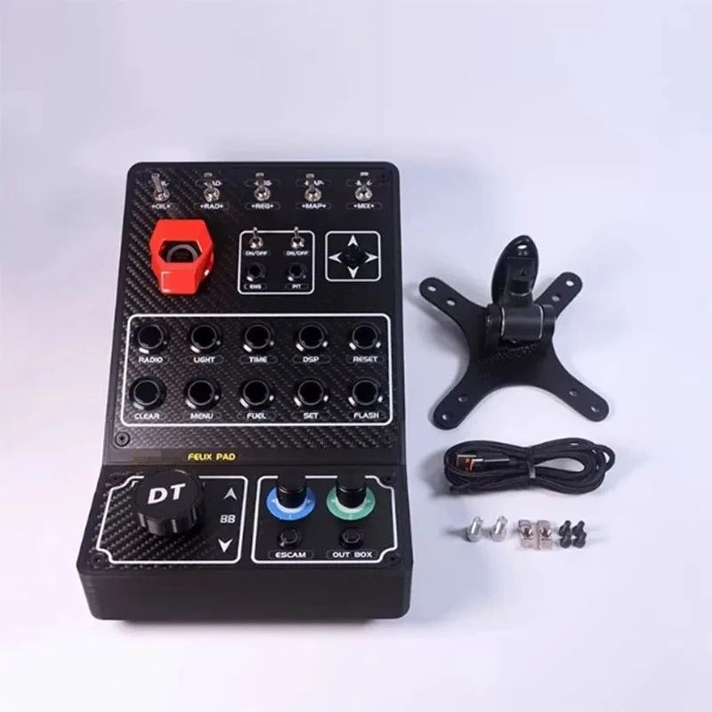 PC Race Sim Central Control Box Multifunctional Button Box for Euro Truck Fanatec Thrustmaster Moza