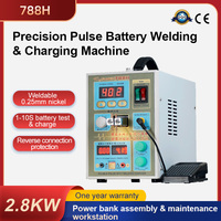 SUNKKO 788H Pulse Spot Welding Machine 1.5kw Spot Welder LED light Lithium Battery Test USB Charging for 18650 Battery Pack Weld