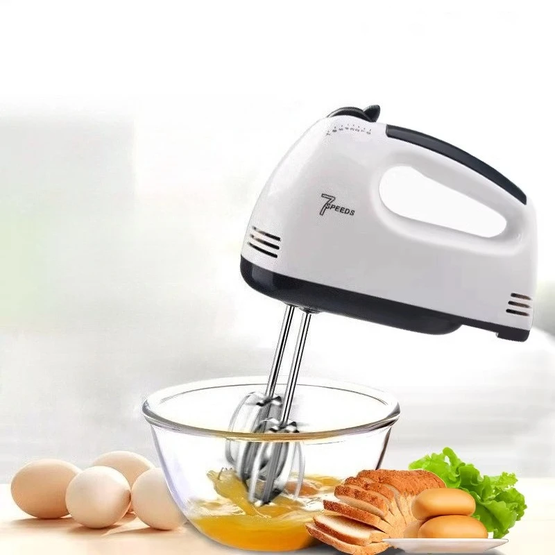 

Mini 7-speed Egg Blender Handheld Electric Egg Beater Home Automatic Mixer White Cream Dough Mixer Kitchen Cooking Egg Beaters