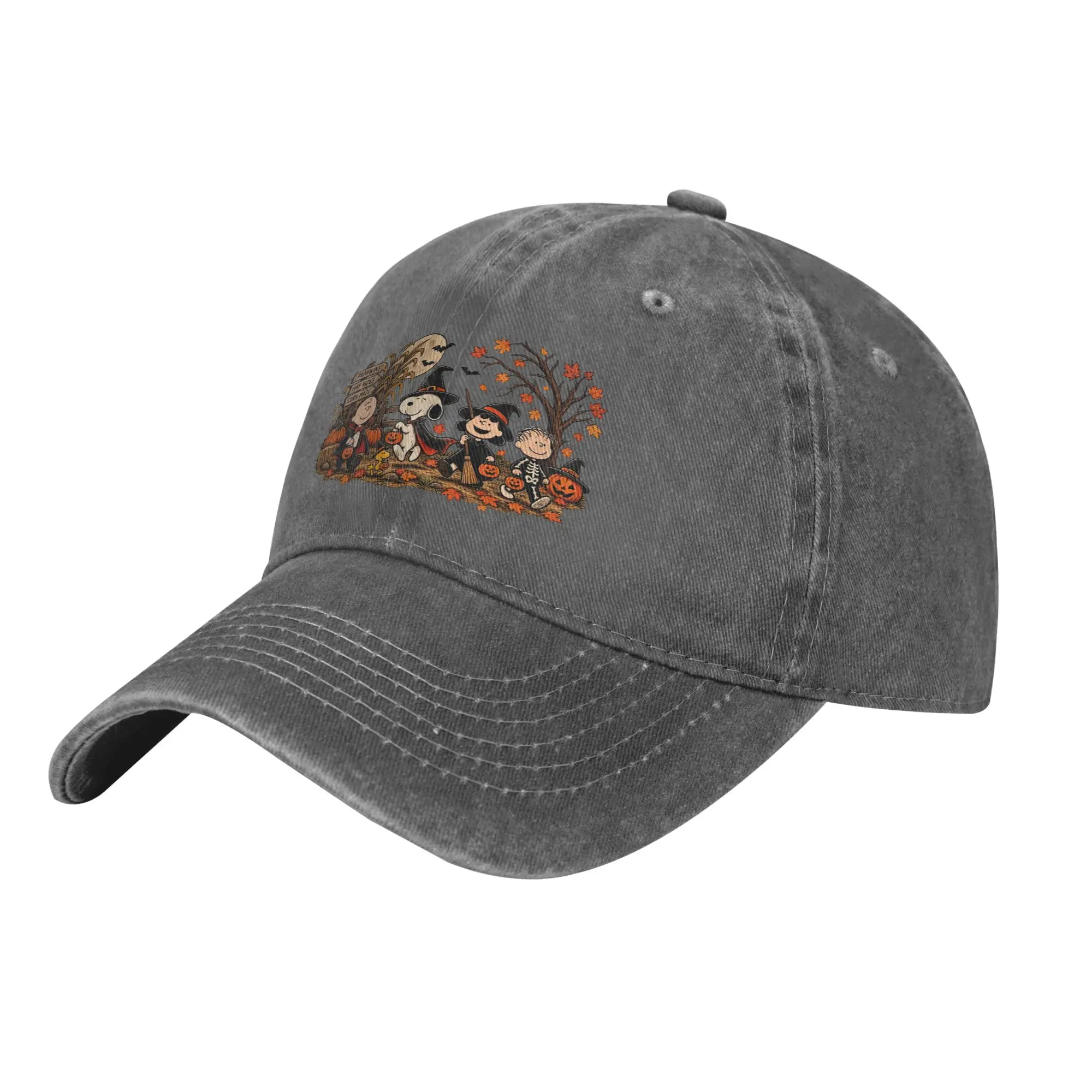 snoopyes halloween pumpkin Trick or treat Baseball Caps Outfit For Unisex  Adjustable Trucker Hat
