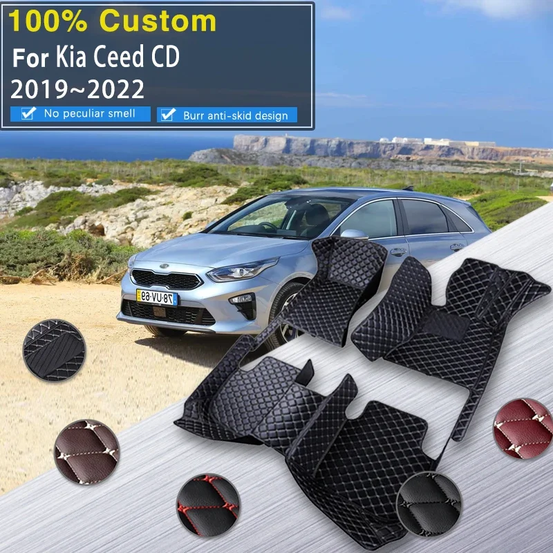 

Quality Car Floor Mats For Kia Ceed Hatchback CD 2019 2020 2021 2022 Anti-dirty Car Mats Floor Tapete Para Piso Car Accessories