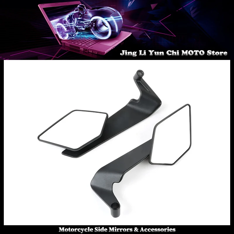 

Motorcycle Adjustable Wind Wing Side Rearview Mirror Fit For KAWASAKI NINJA300 NINJA400 Ninja500 Z400 Z500 ZX6R ZX10R ZX4RR ZX4R