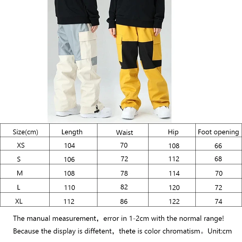 2024 Winter Nieuwe Skibroek Vrouwen Losse Outdoor Sport Snowboardbroek Mannen Overalls Winddichte Waterdichte Sneeuw Ski Broek