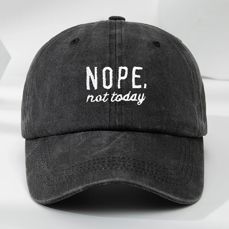 

ONPE High-Quality Embroidered Baseball Cap, Washed Vintage Style, Adjustable Duckbill Hat, Soft Top, Comfortable Sunshade Cap